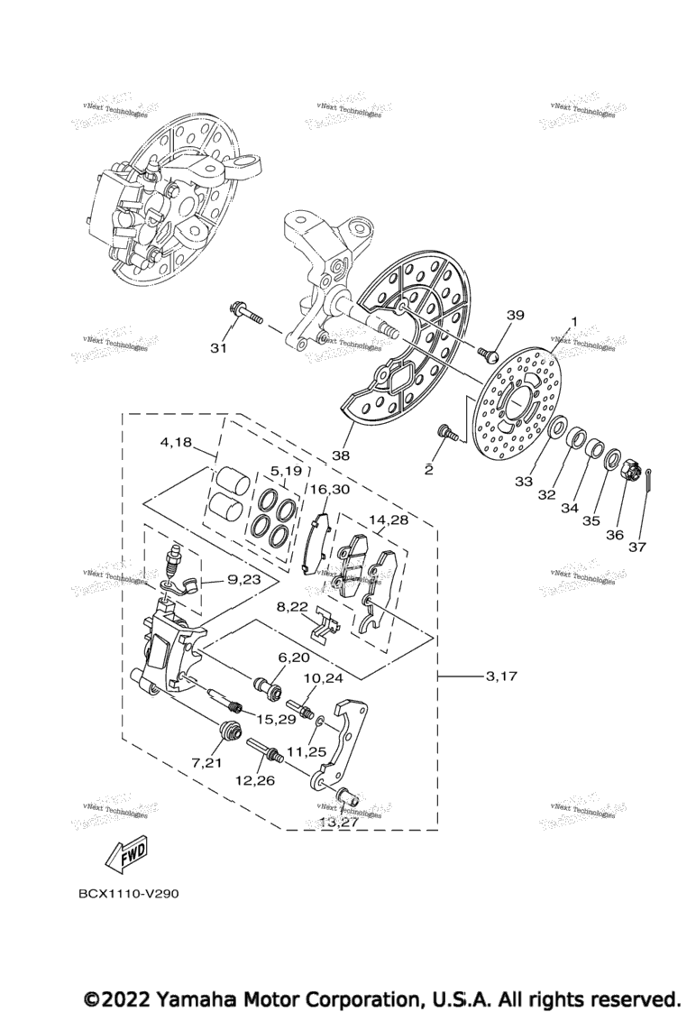 Front Brake Caliper