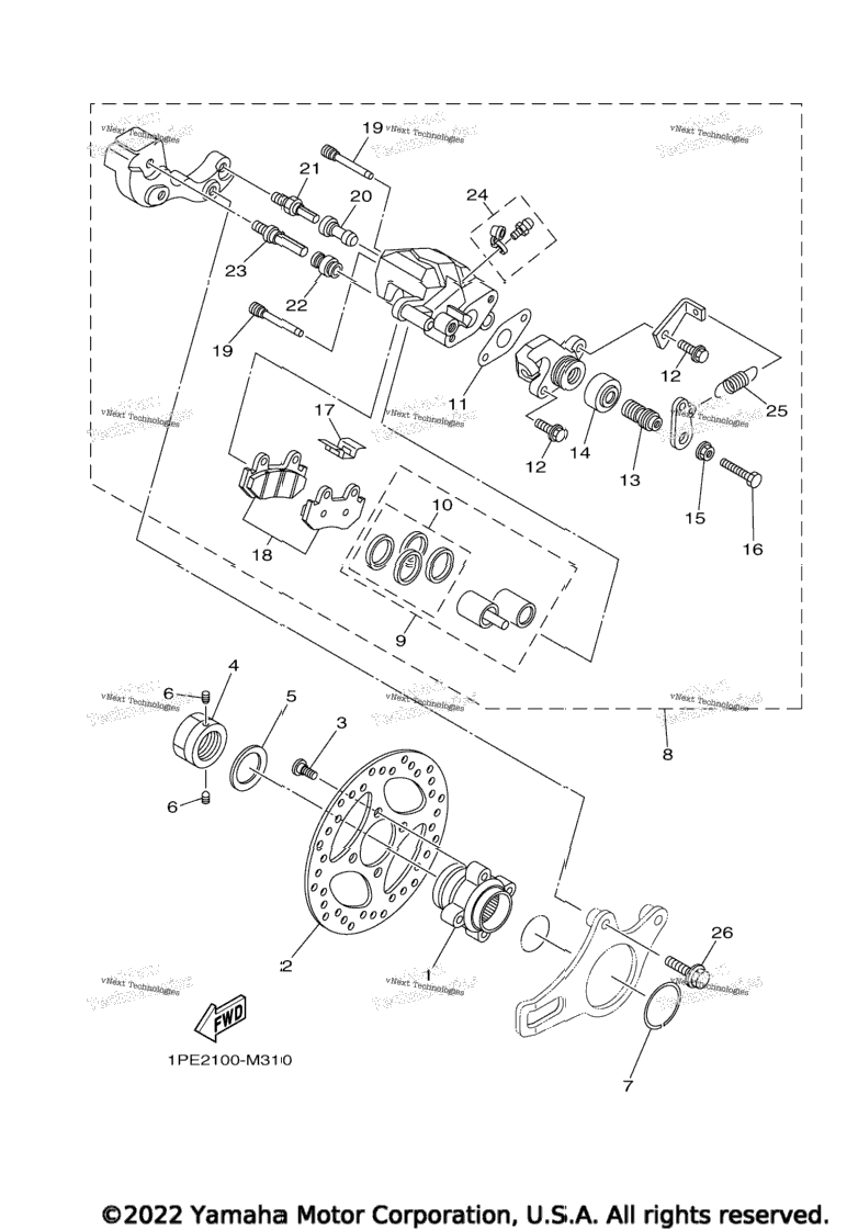 Rear Brake Caliper