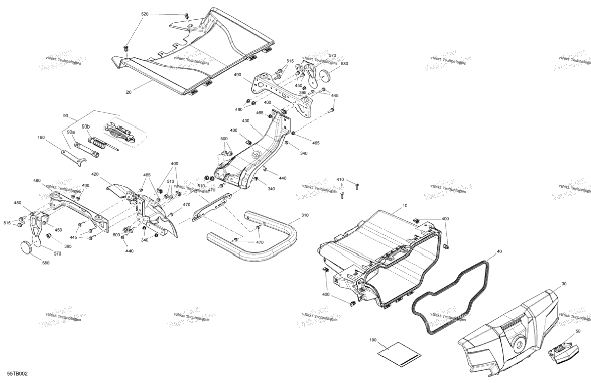 Body - Front Storage Tray