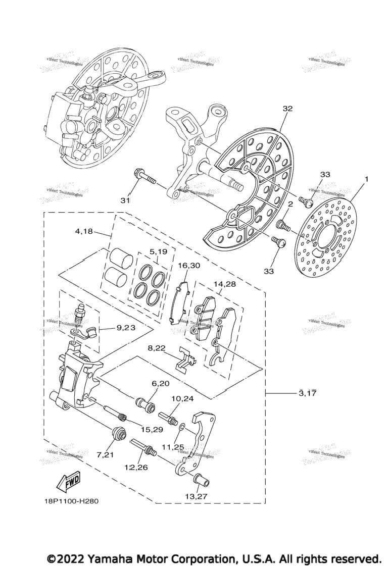 Front Brake Caliper