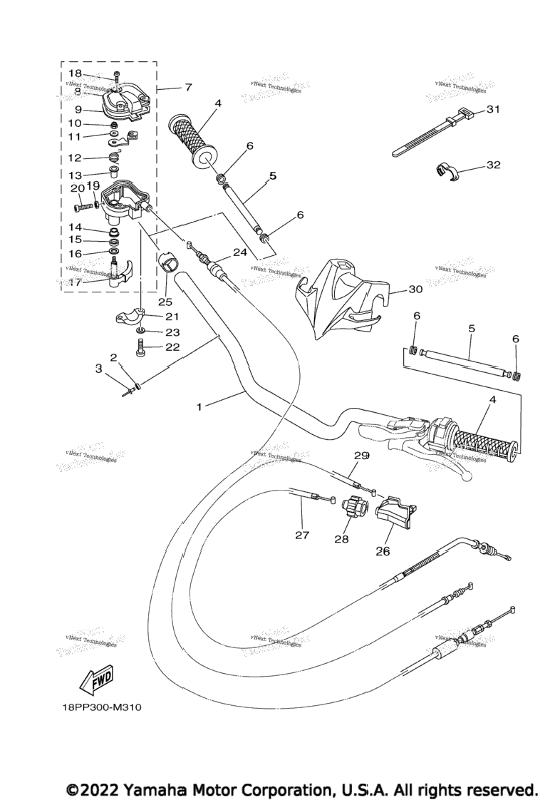 Steering Handle & Cable