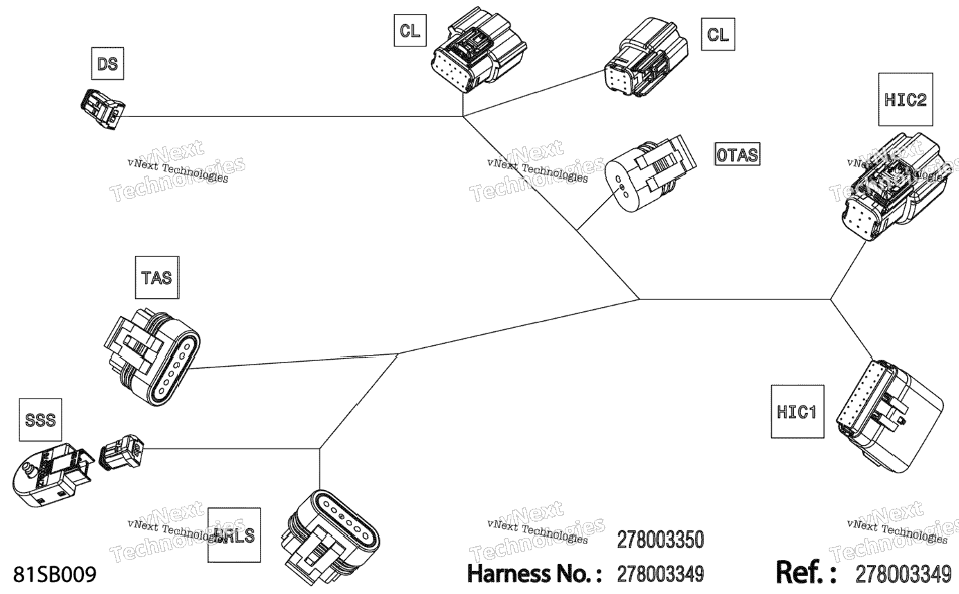 Electric - Steering Wiring Harness - 278003349 - Base Package Without Ibr