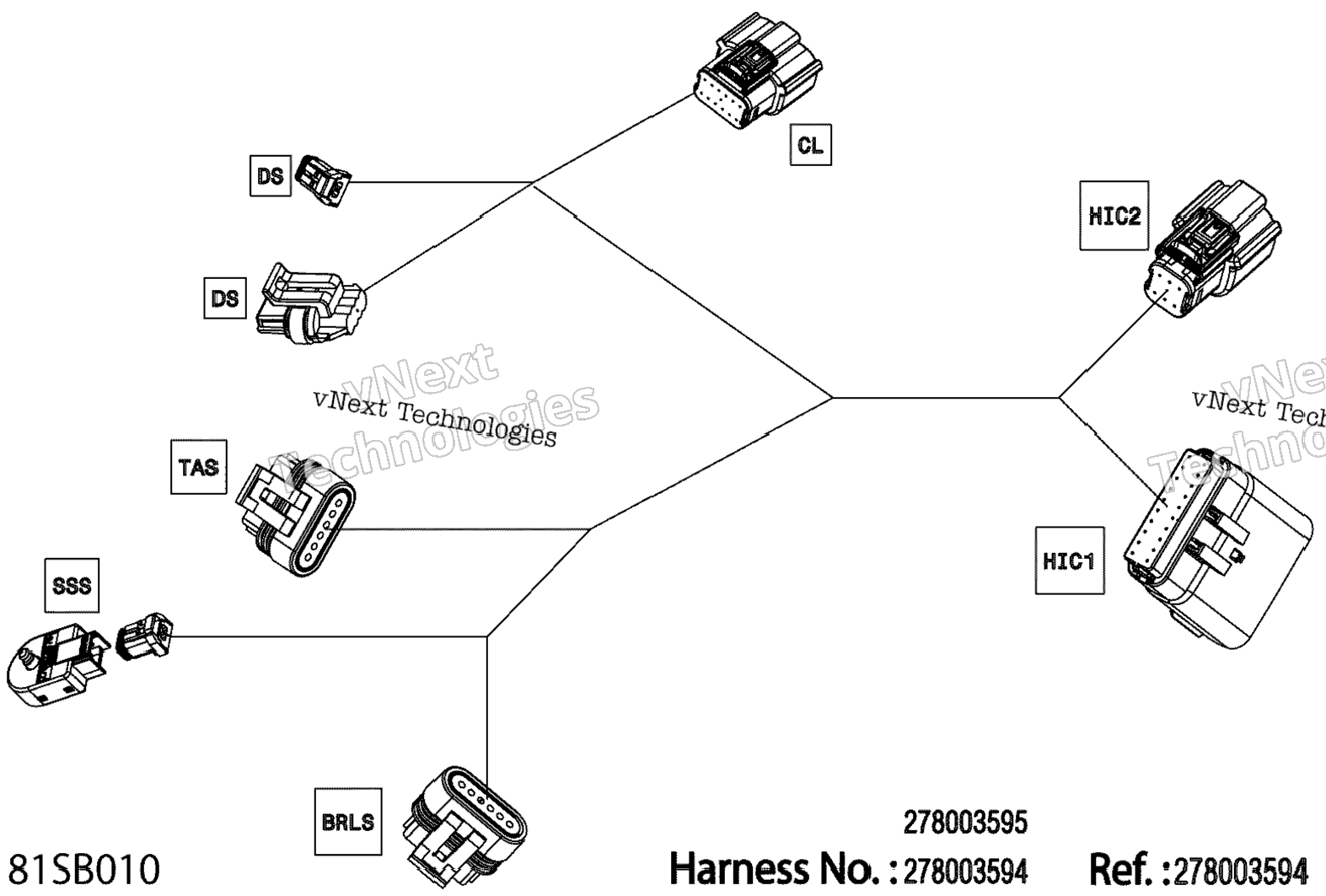 Electric - Steering Wiring Harness - 278003594 - Base Package With Ibr