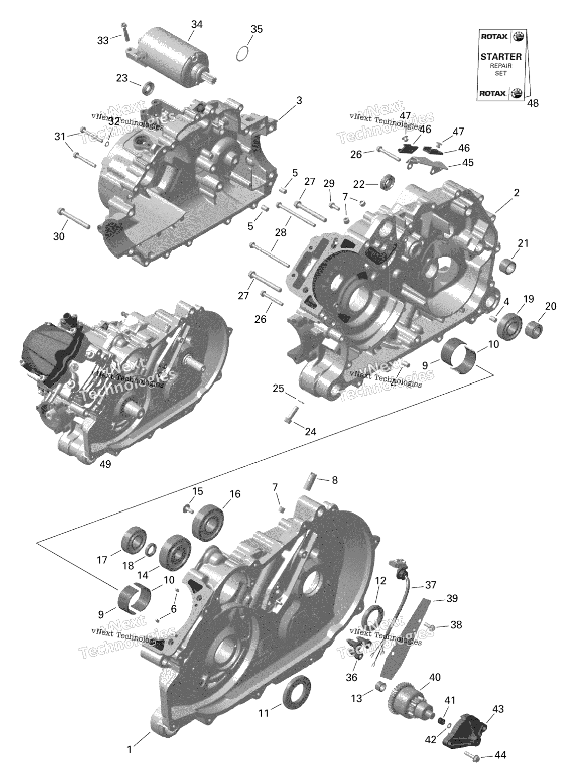 Rotax - Crankcase - 1