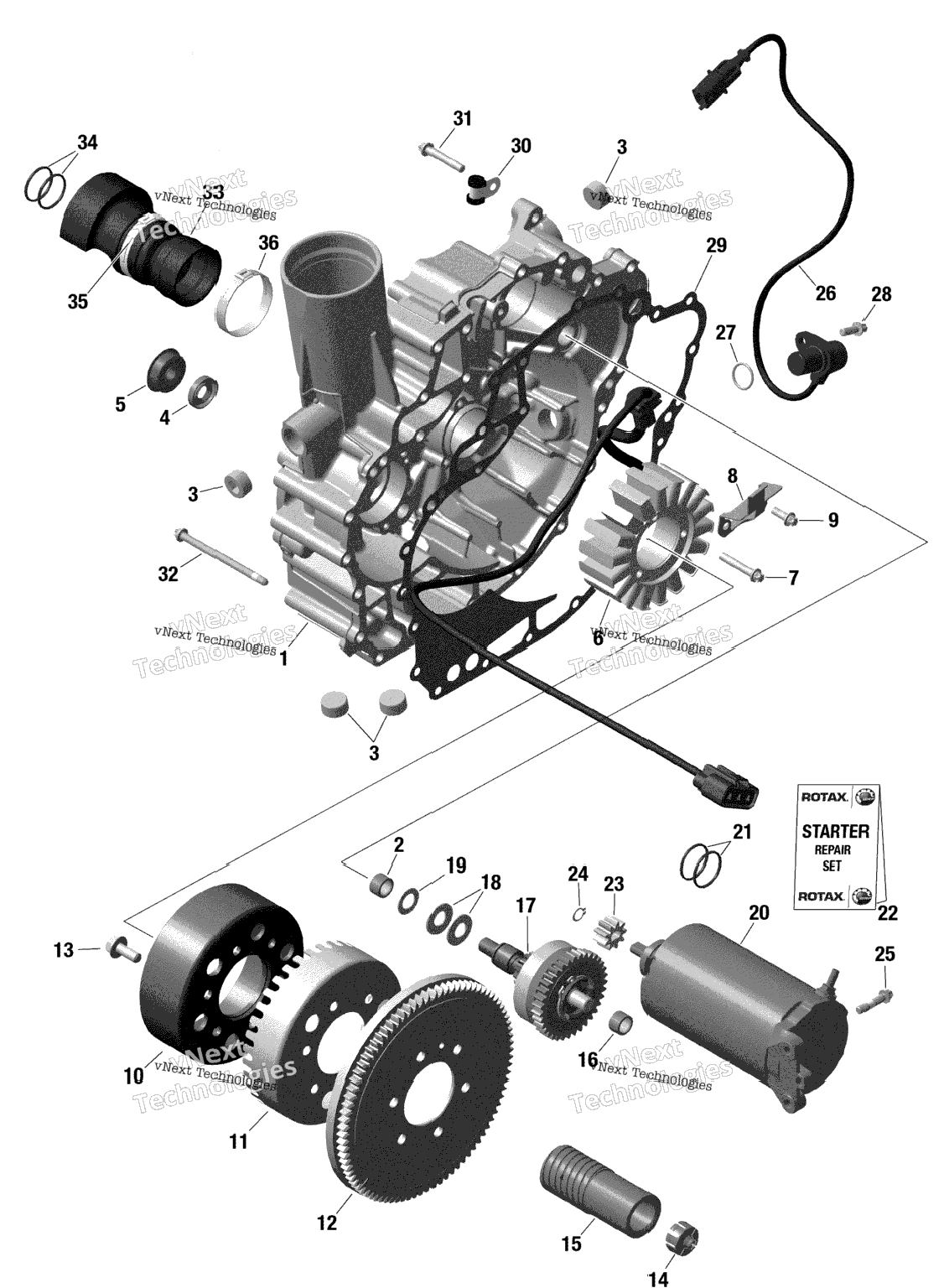 Rotax - Magneto And Electric Starter