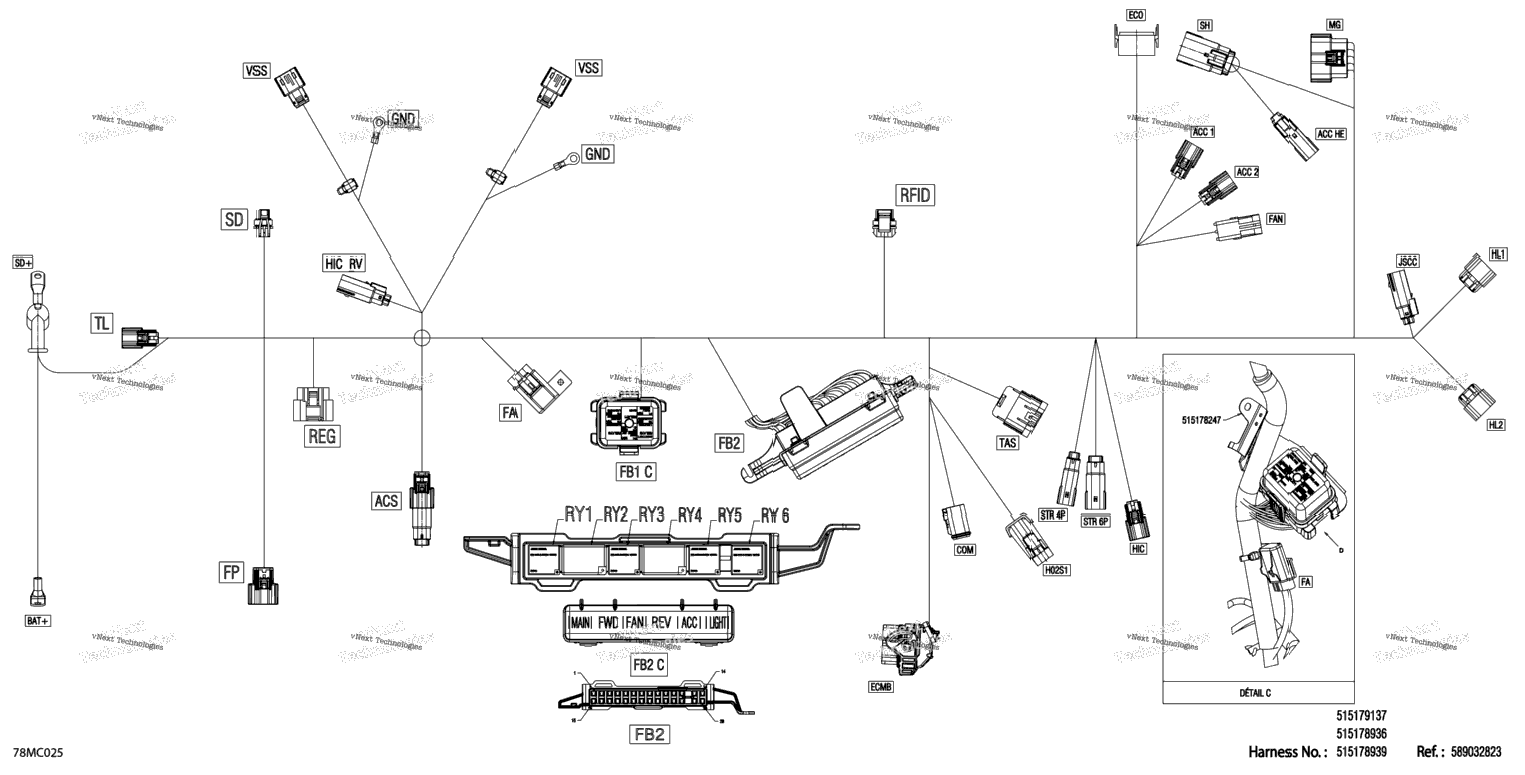 Electric - Main Harness - 515178936