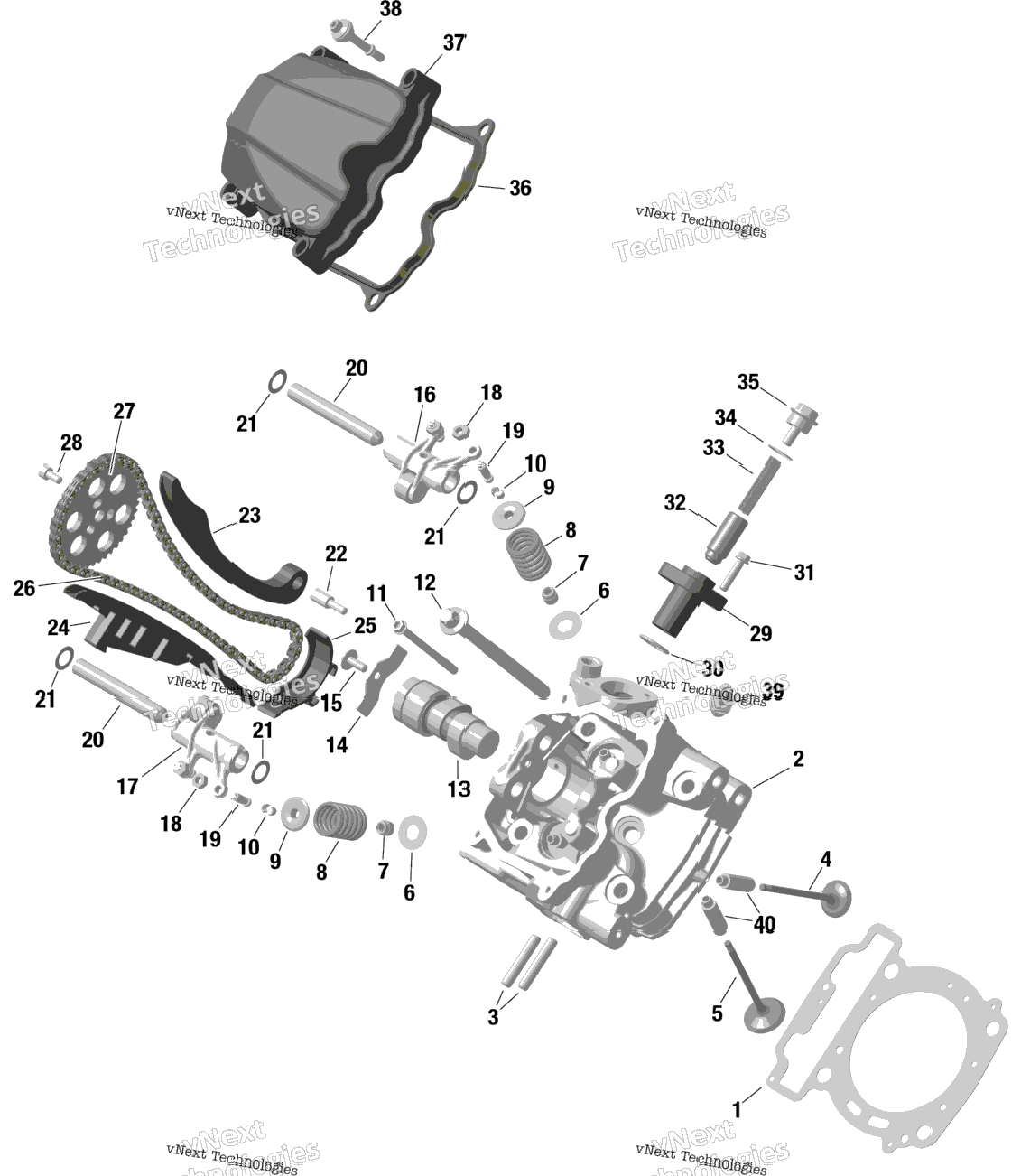 Rotax - Front Cylinder Head