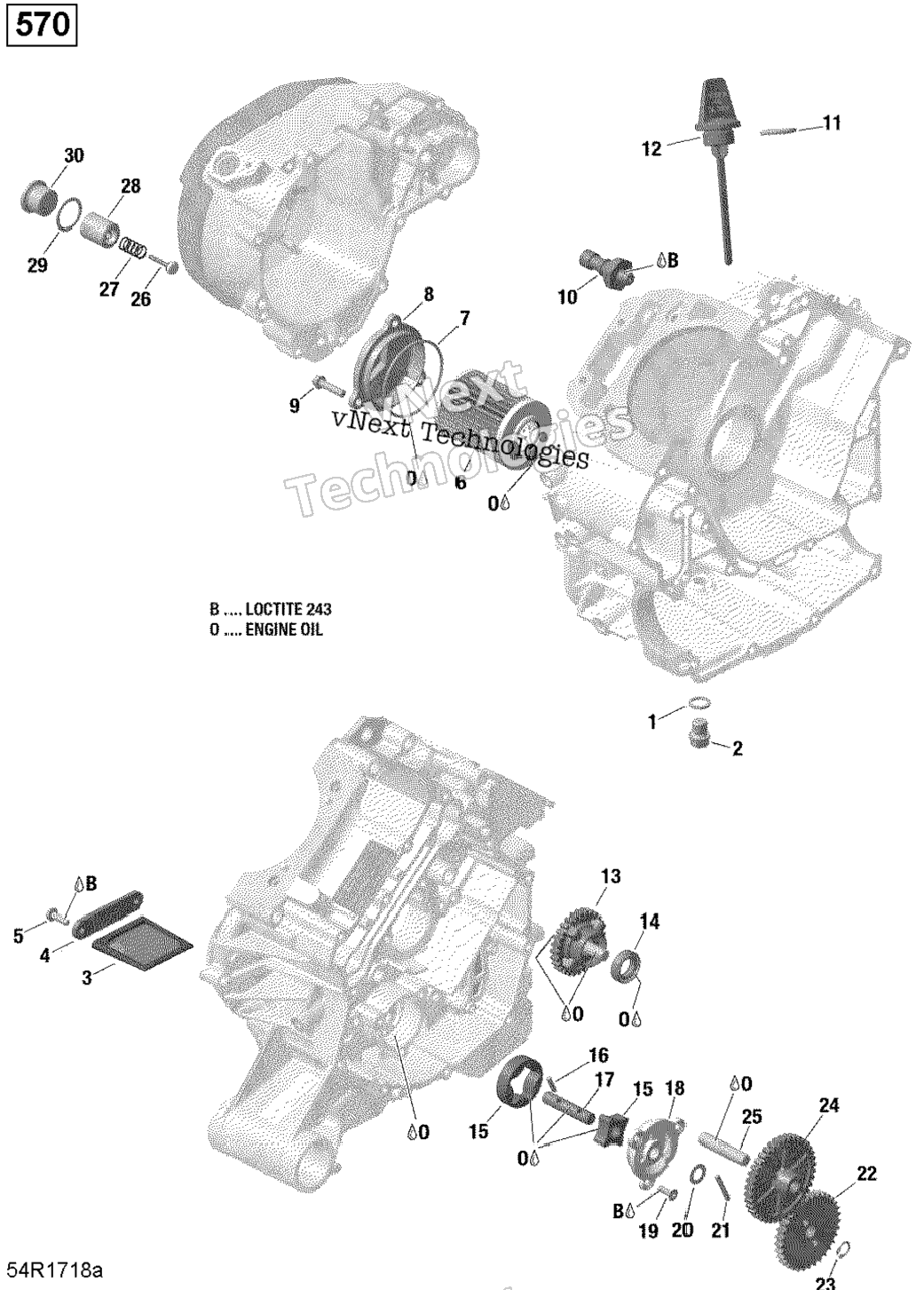 Rotax - Engine Lubrication - 570 Efi