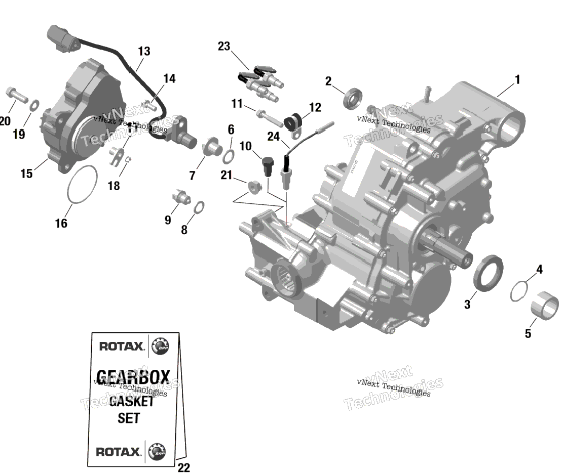 Rotax - Gearbox Assy