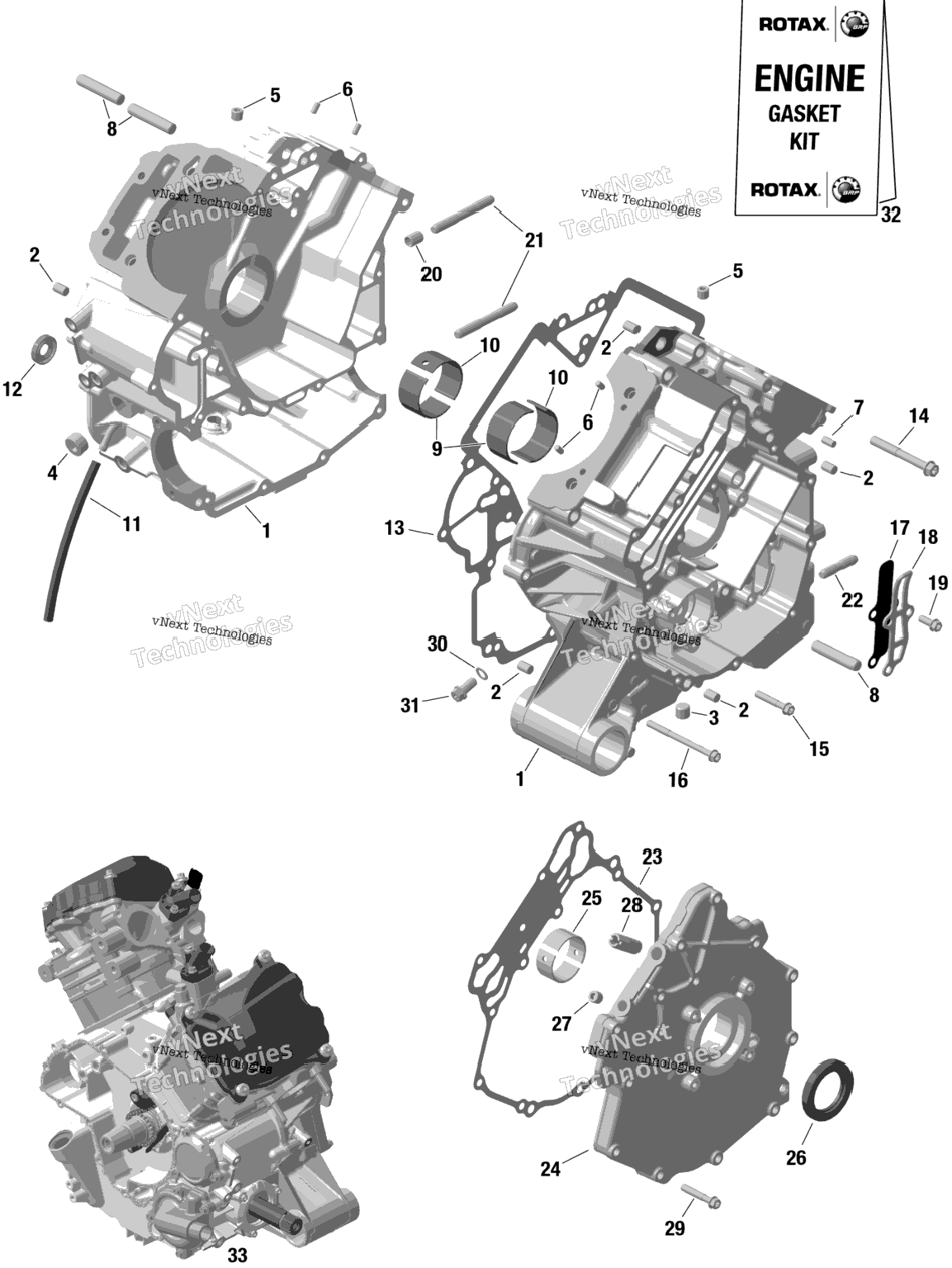 Rotax - Crankcase