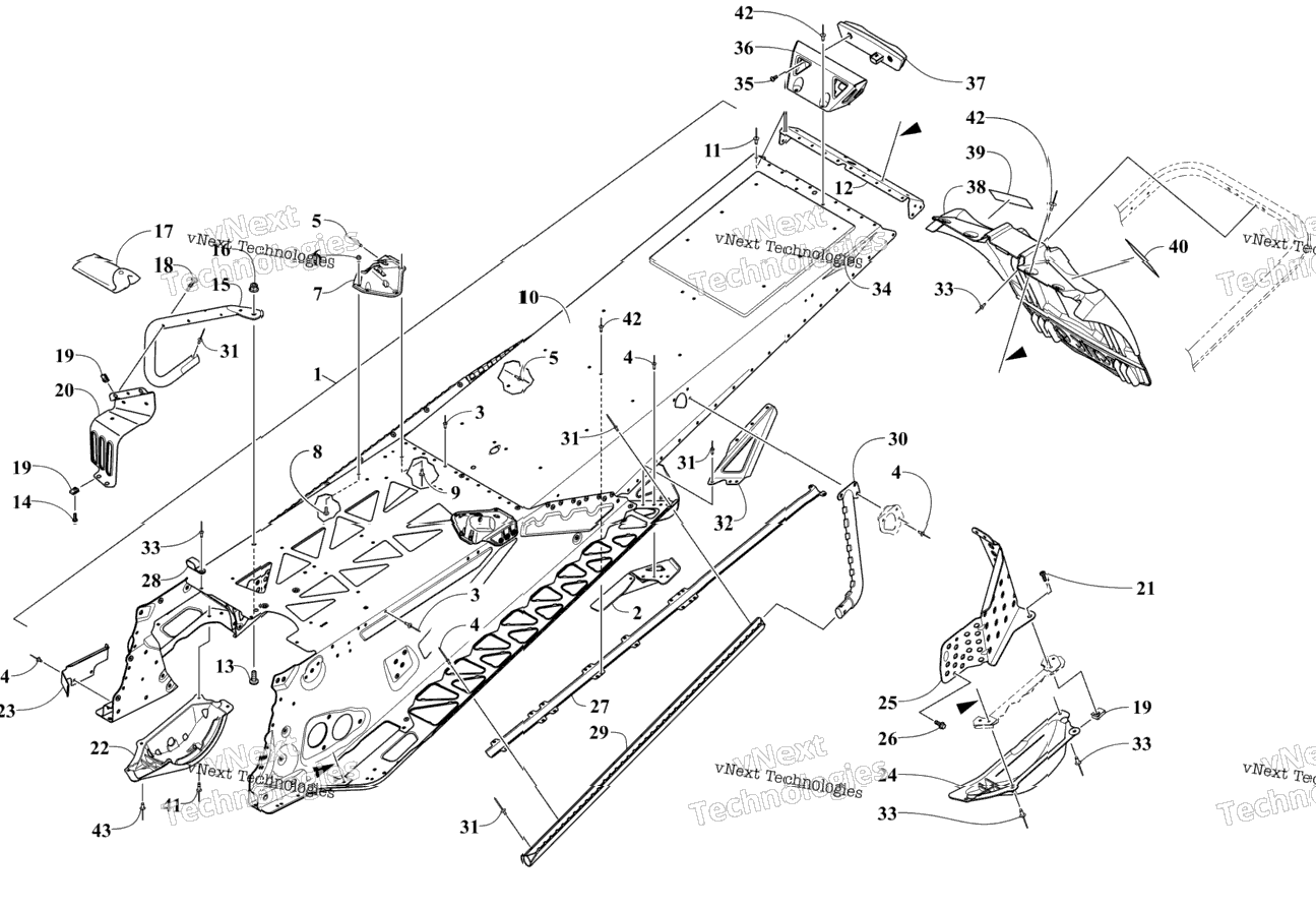 Tunnel And Snowflap Assembly