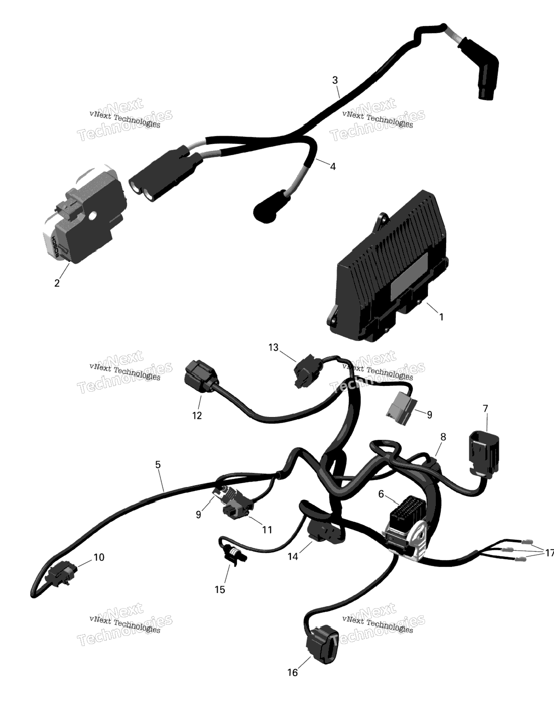 Rotax - Engine Harness And Electronic Module