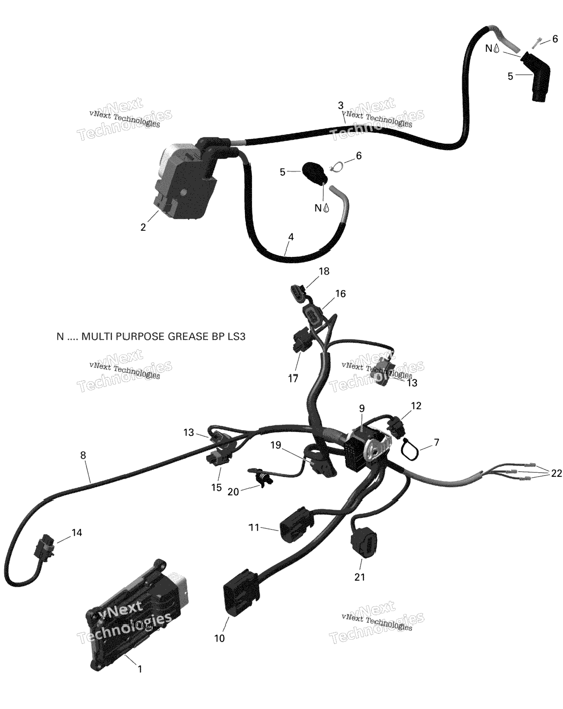 Rotax - Engine Harness And Electronic Module - V1