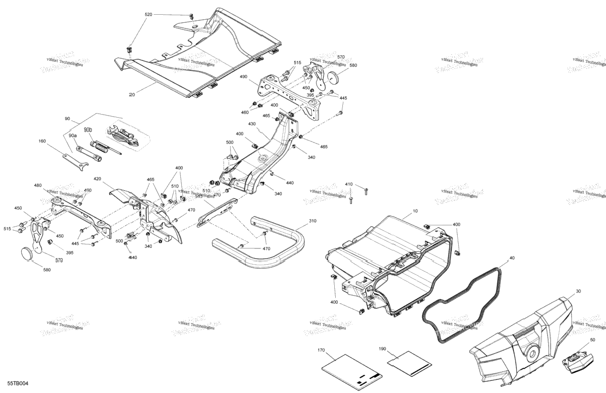 Body - Front Storage Tray