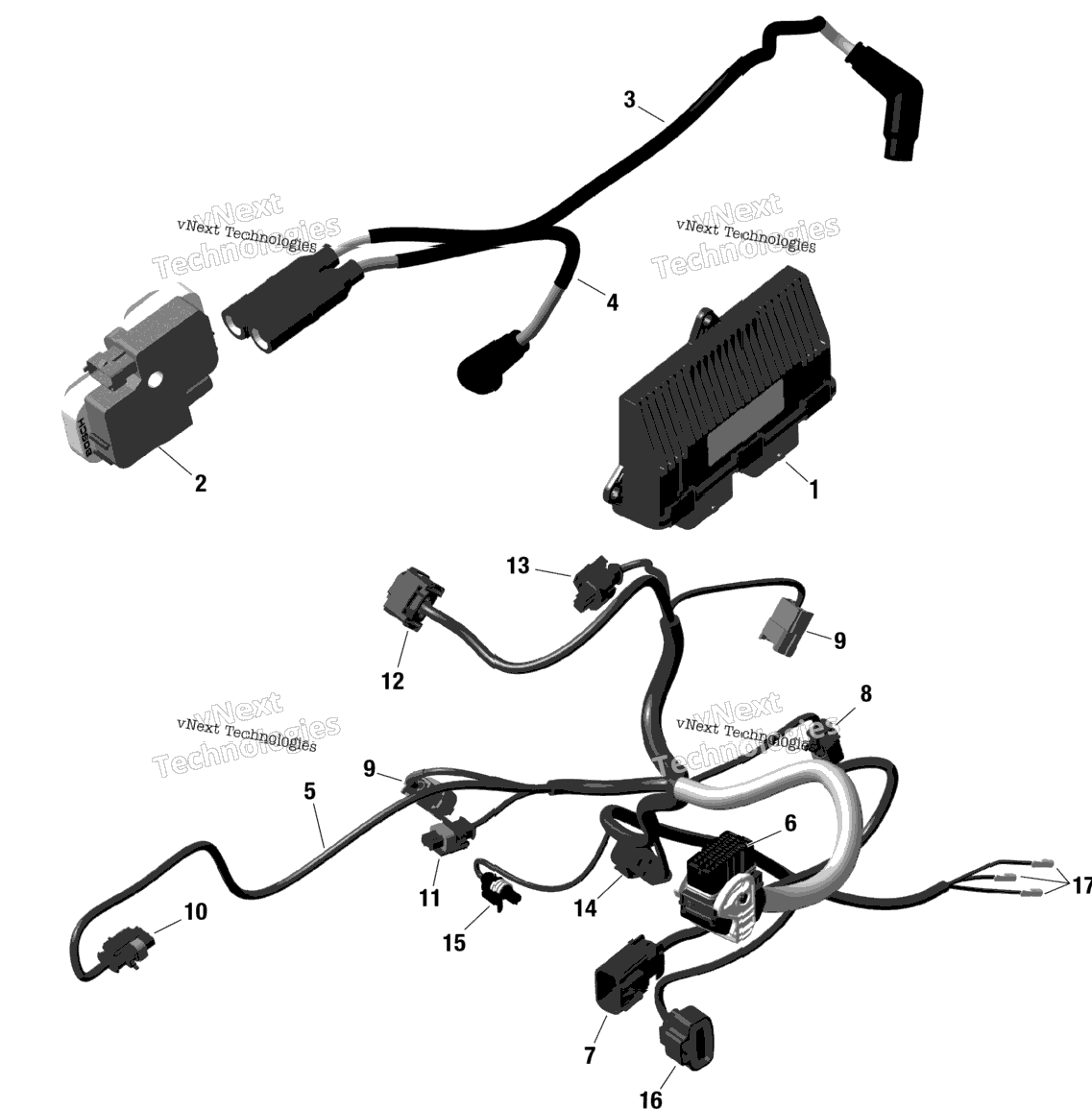 Rotax - Engine Harness And Electronic Module