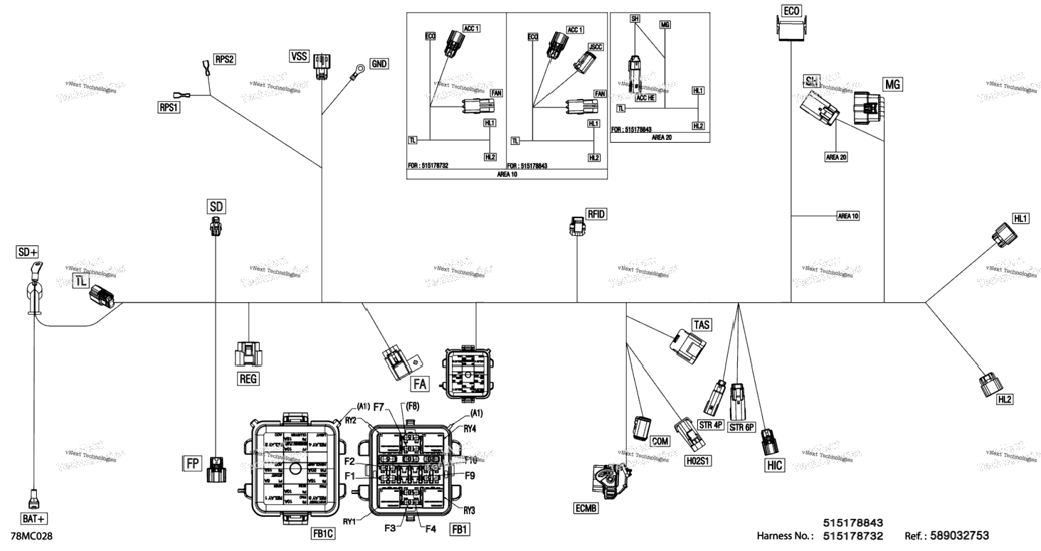 Electric - Main Harness - 515178732