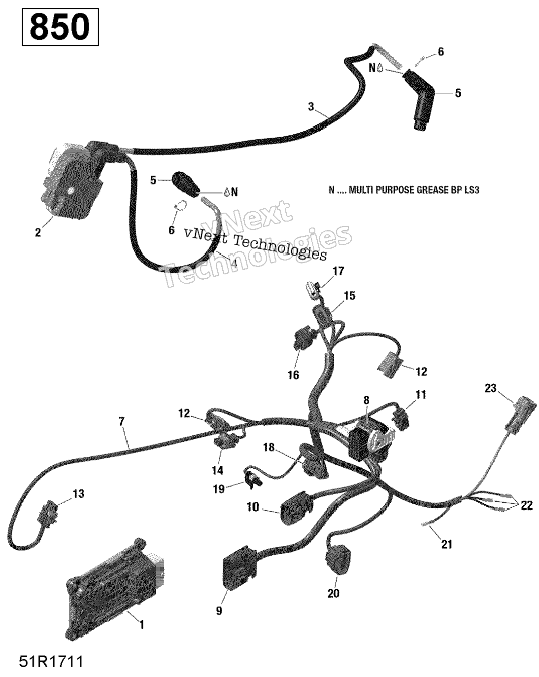 Rotax - Engine Harness And Electronic Module - Xmr