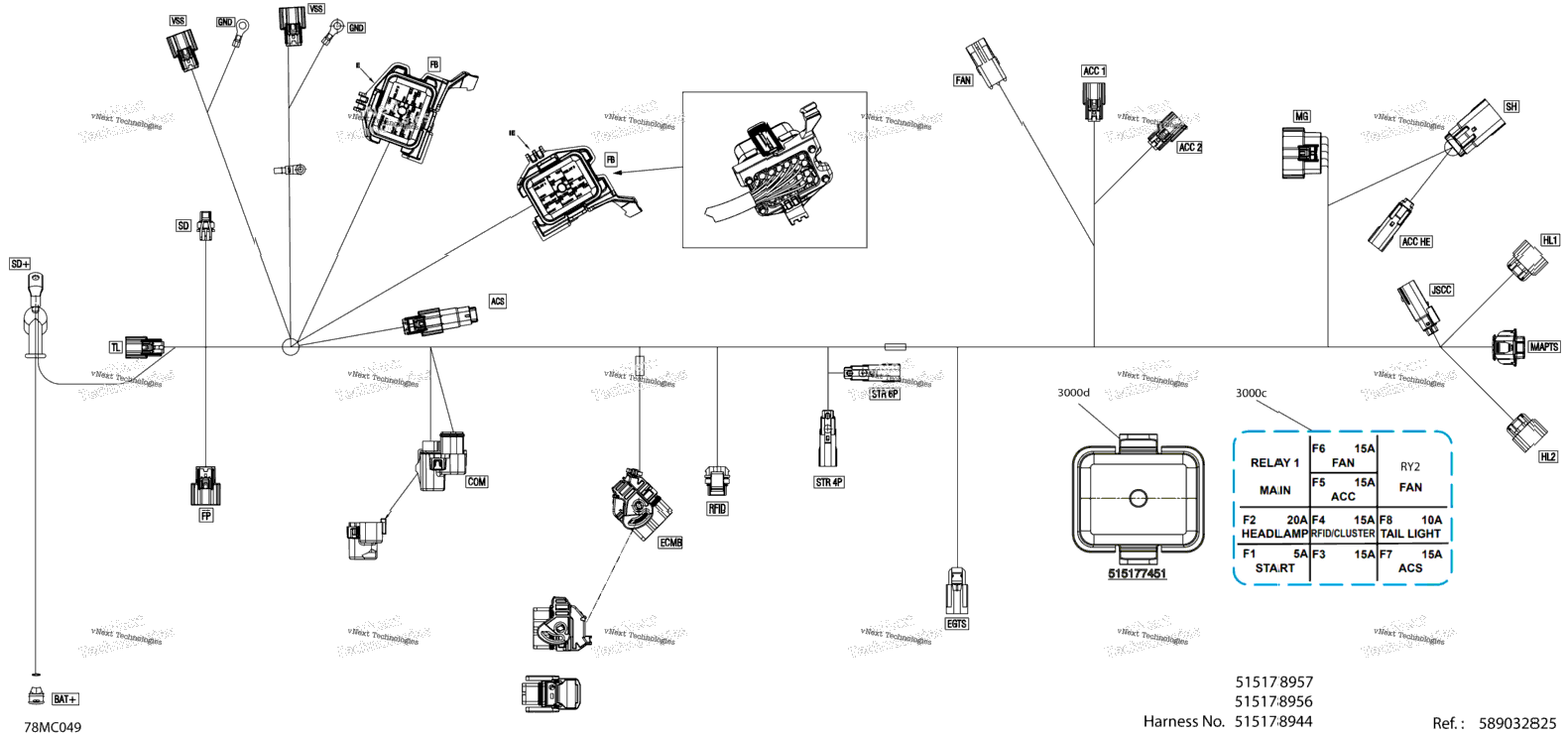 Electric - Main Harness - 515179375