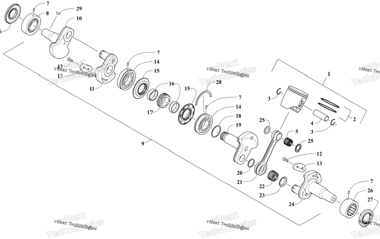 Piston And Crankshaft