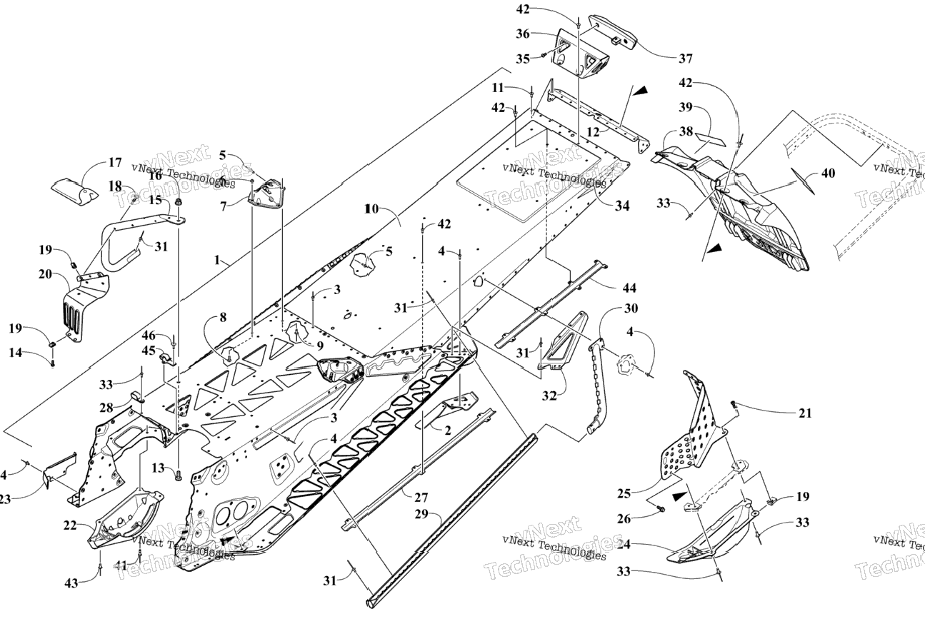 Tunnel And Snowflap Assembly