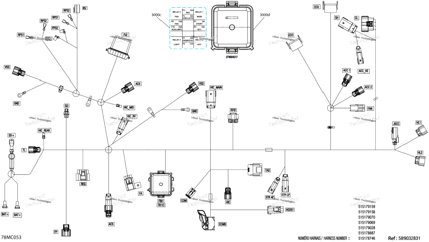 Electric - Main Harness - 515179364