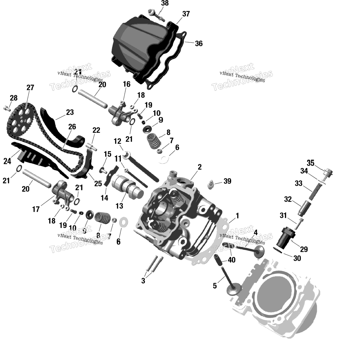 Rotax - Front Cylinder Head