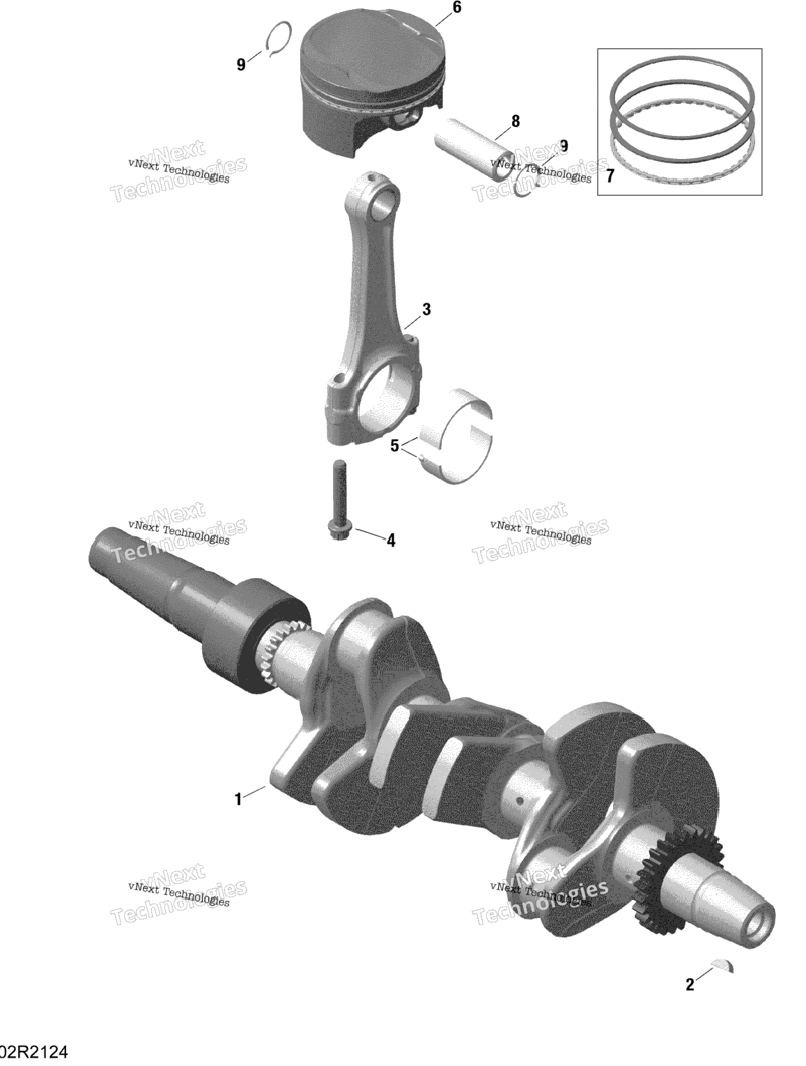 Rotax - Crankshaft And Pistons