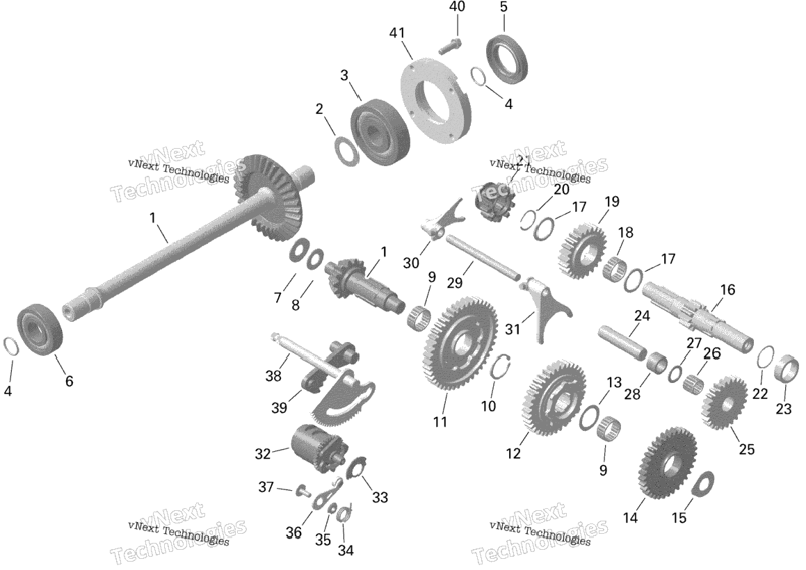 Rotax - Gear Box And Components - 1