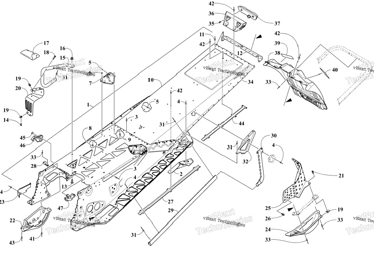 Tunnel And Snowflap Assembly