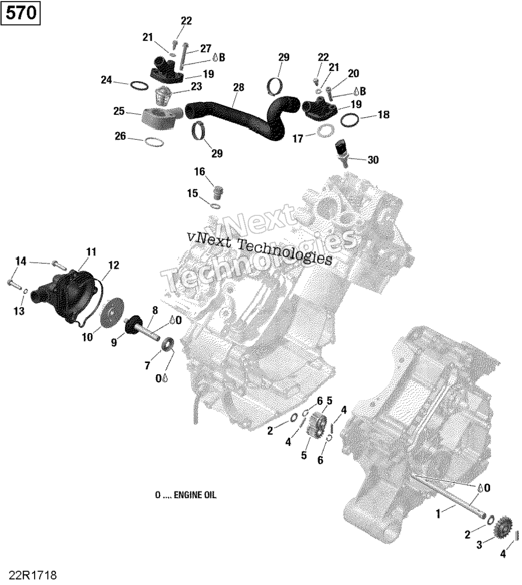 Rotax - Engine Cooling - 570 Efi