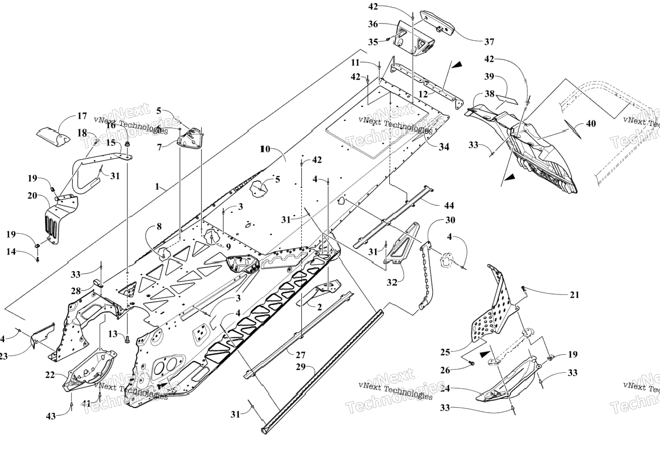 Tunnel And Snowflap Assembly