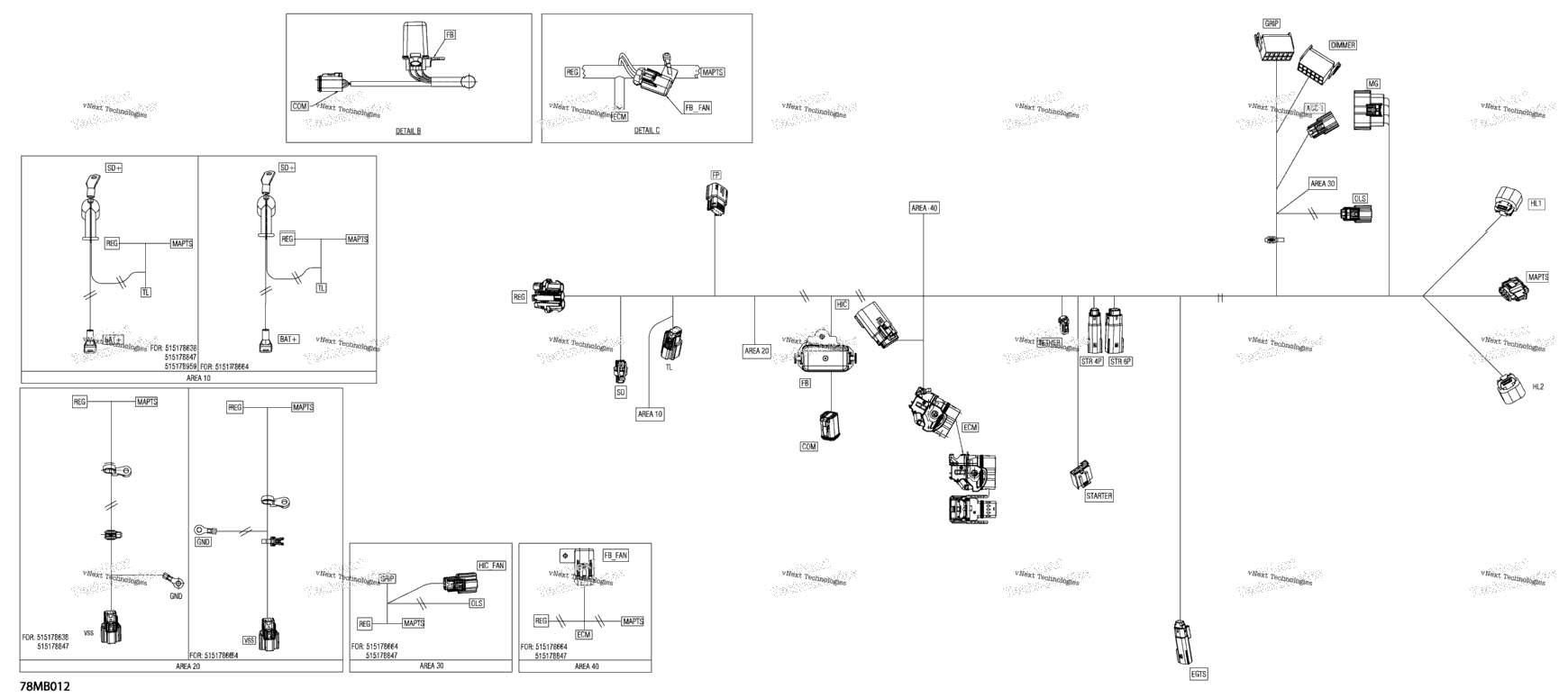 Electric - Main Harness - 515178959