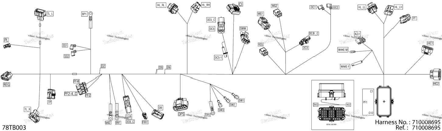 Electric - Main Harness - 710008695