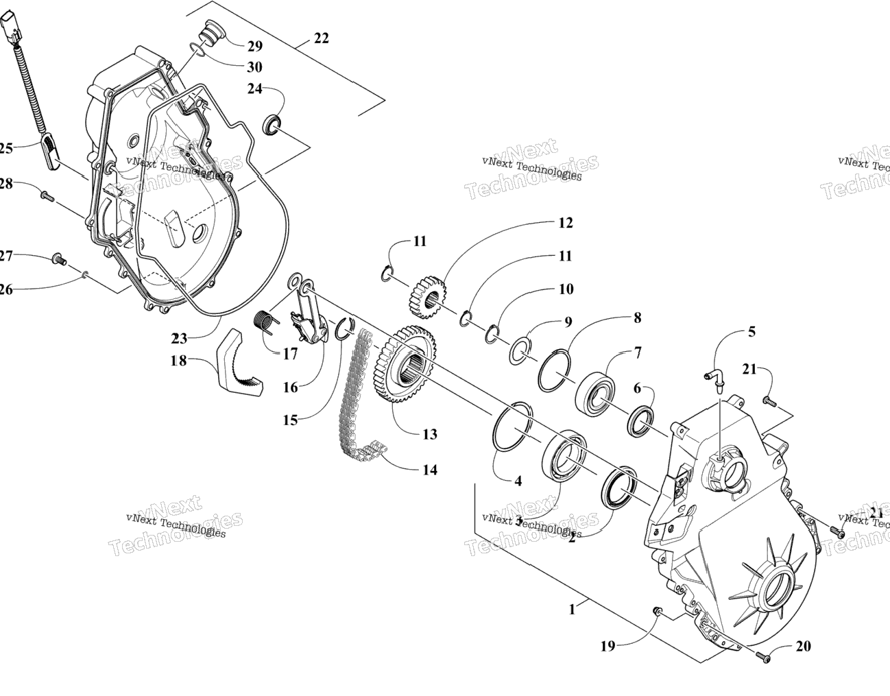 Chain Case Assembly