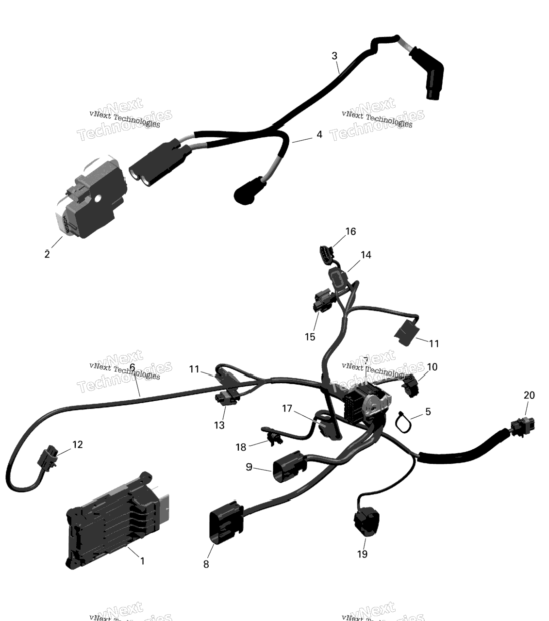 Rotax - Engine Harness And Electronic Module