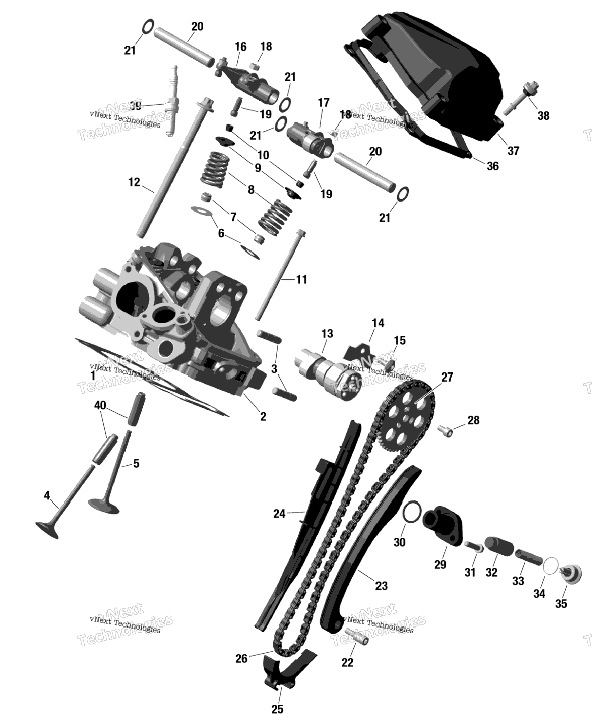 Rotax - Rear Cylinder Head