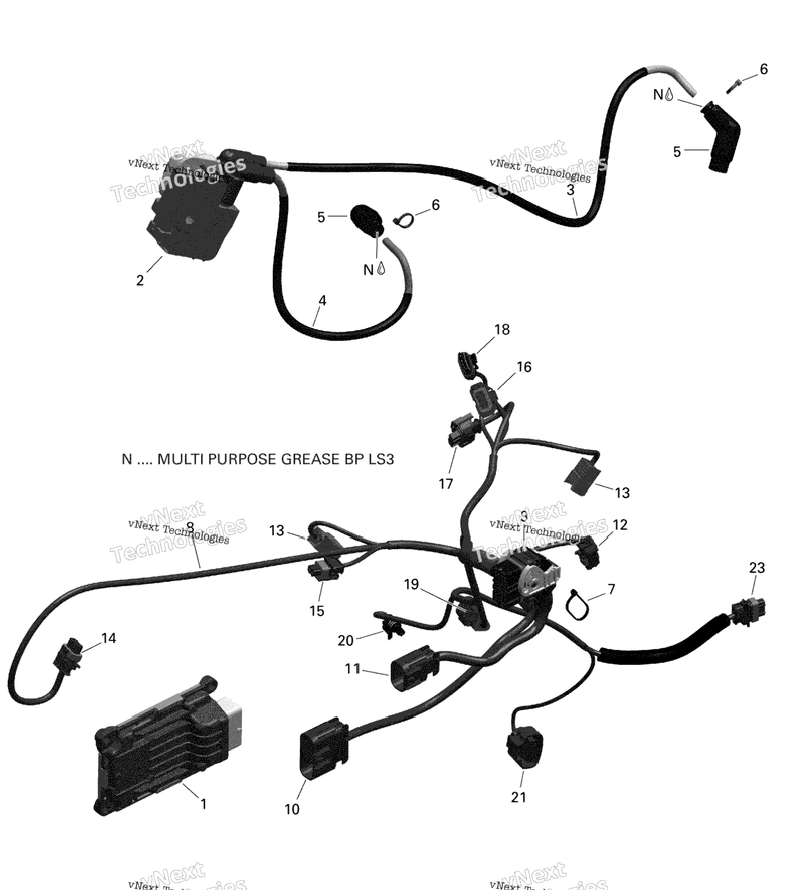 Rotax - Engine Harness And Electronic Module - V2