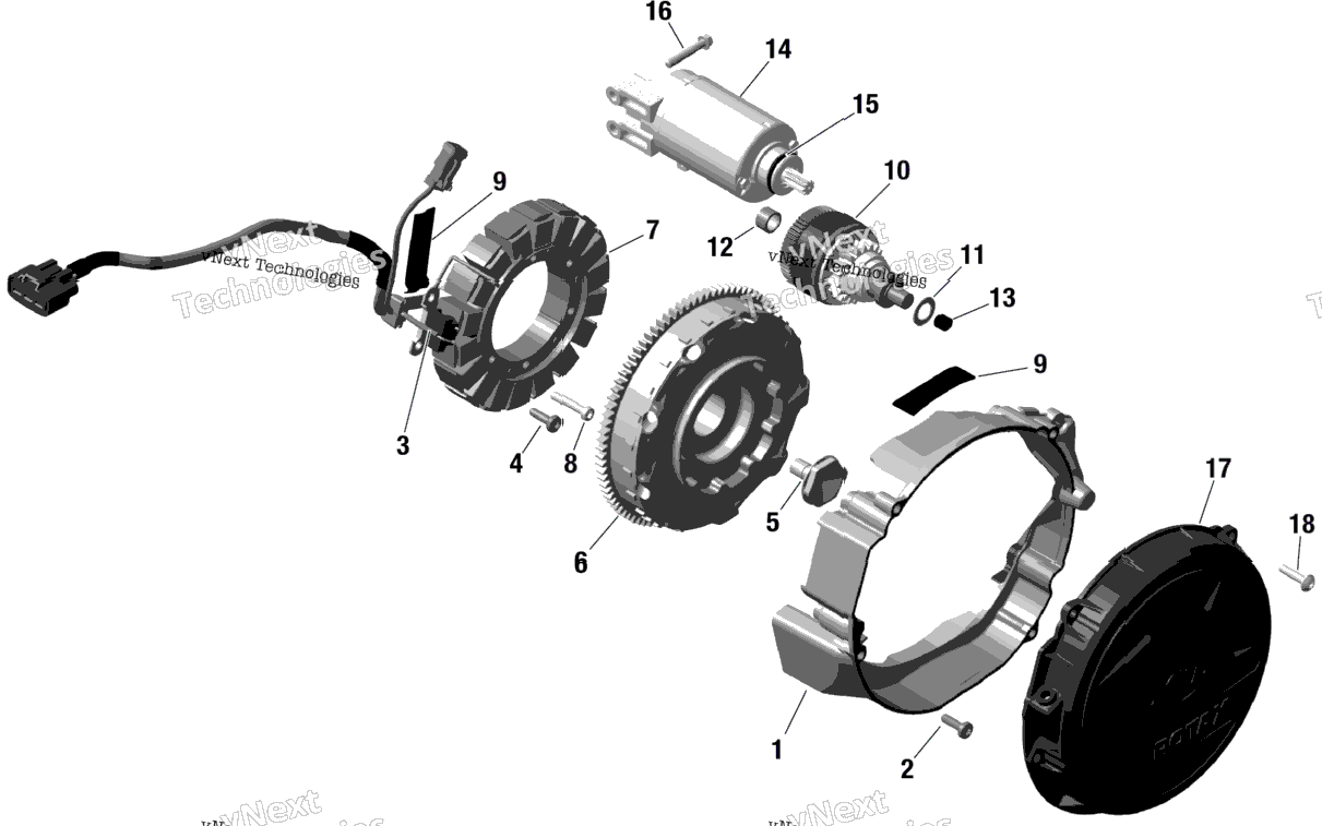 Rotax - Magneto And Electric Starter