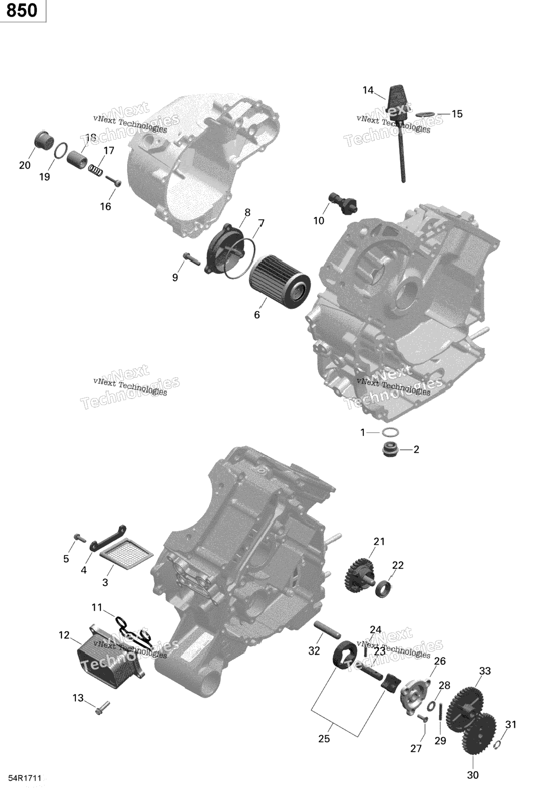 Rotax - Engine Lubrication - 850 Efi