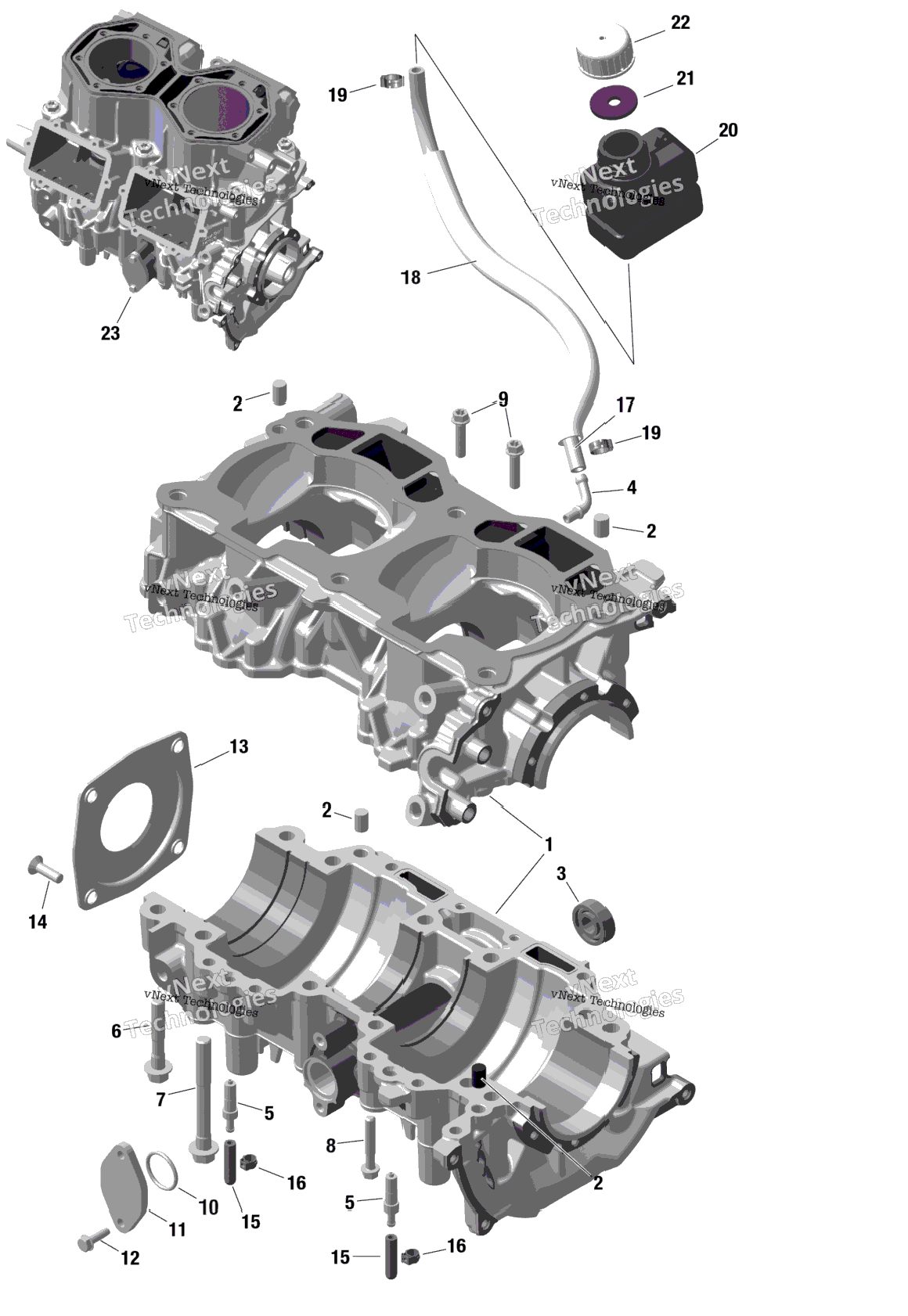 Rotax - Crankcase