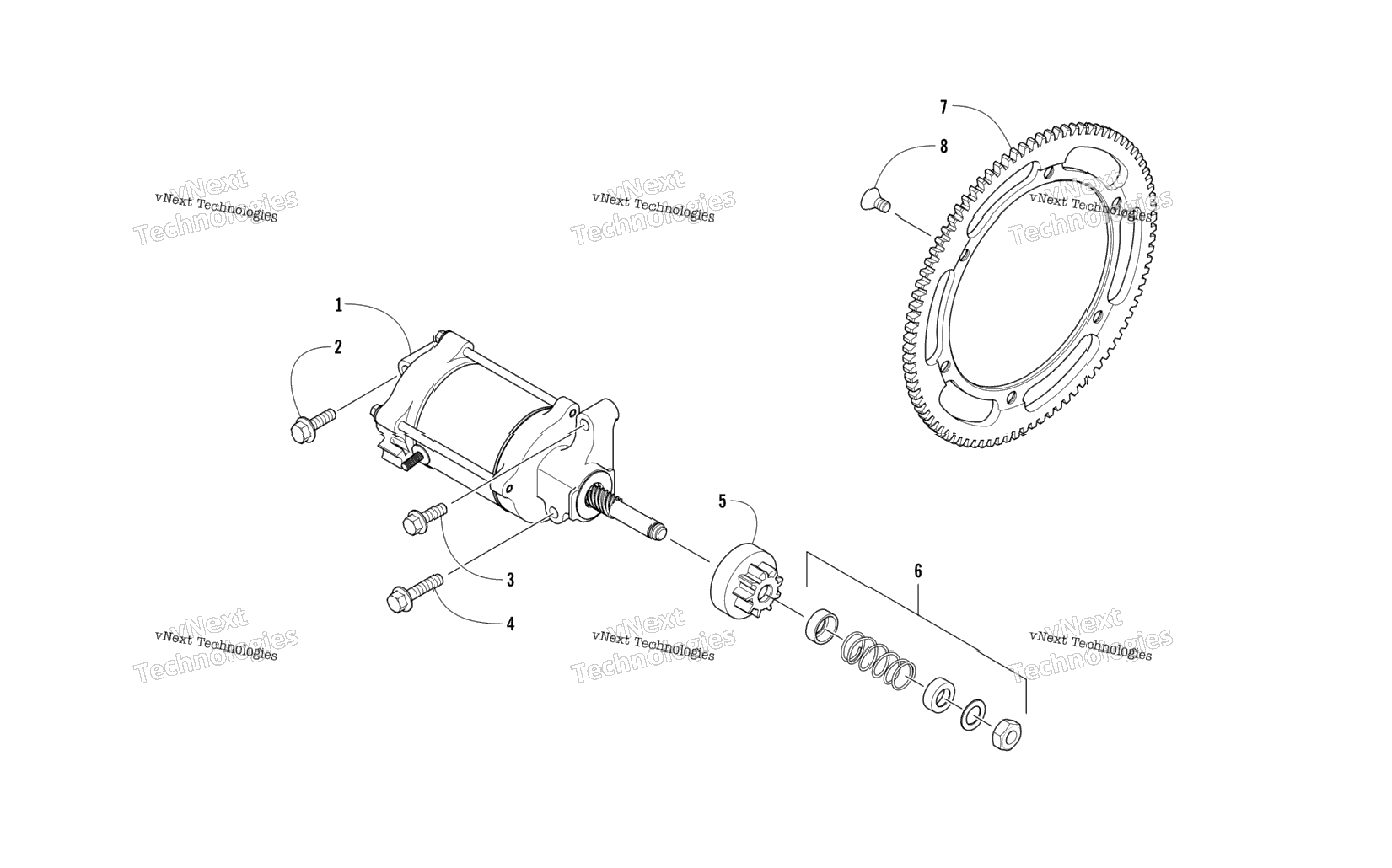 Starter Motor Assembly