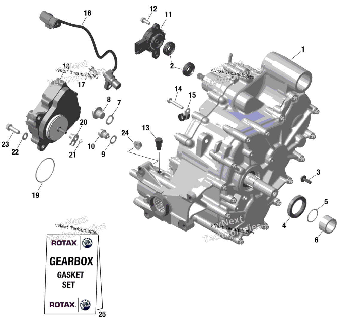 Rotax - Gearbox Assy