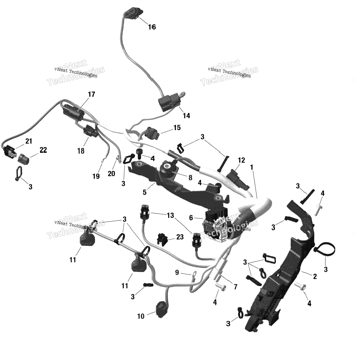 Rotax - Engine Harness - Manual And Electric Start