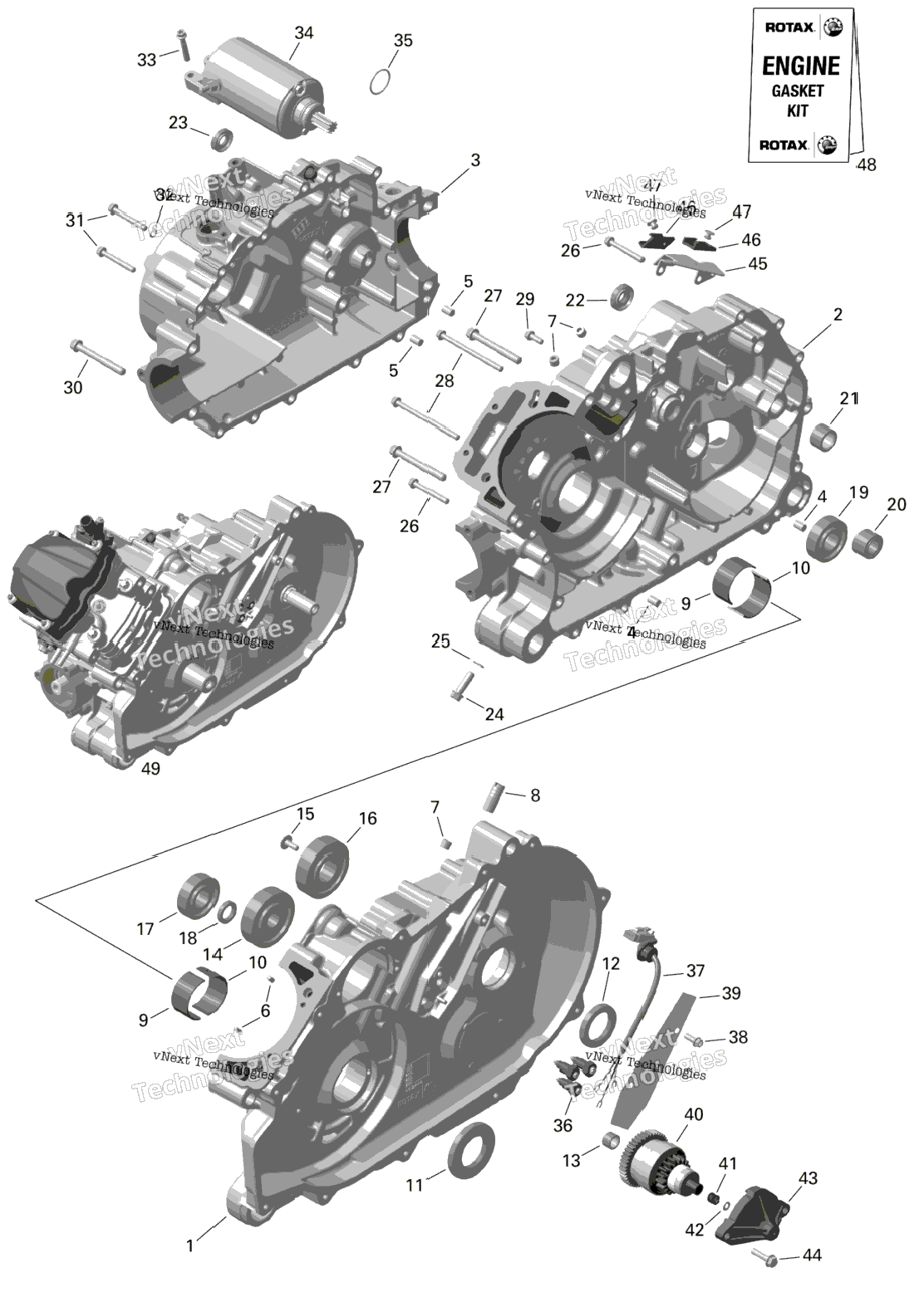 Rotax - Crankcase