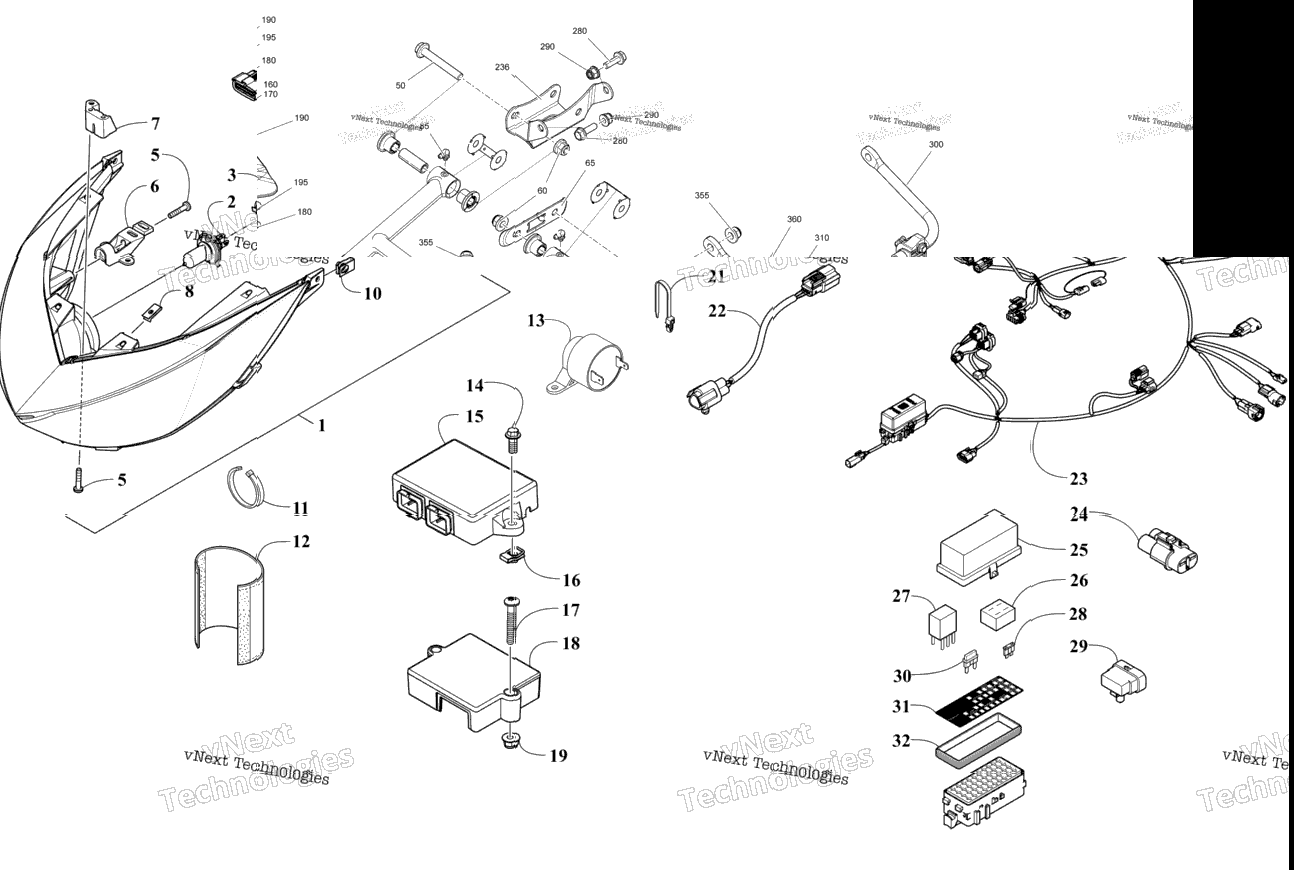 Headlight And Wiring Assemblies