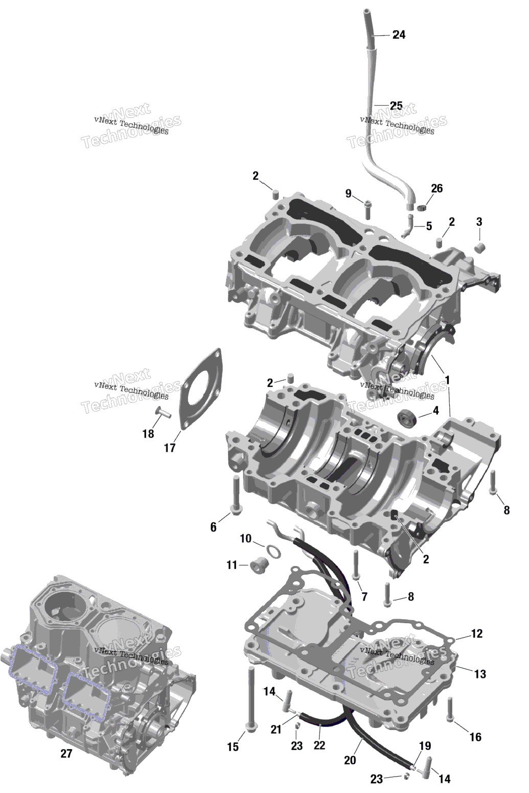 Rotax - Crankcase