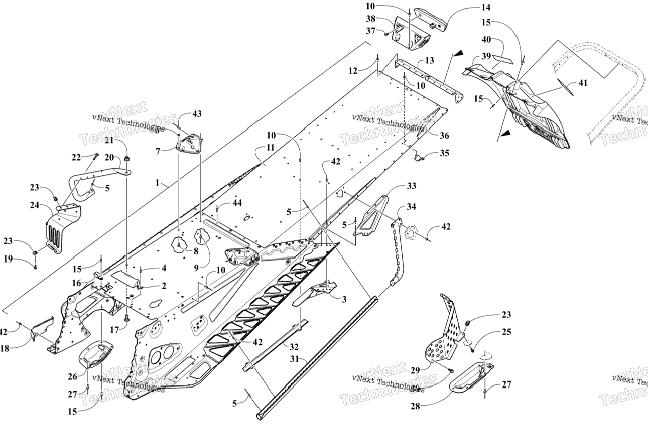 Tunnel And Snowflap Assembly