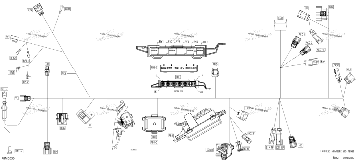 Electric - Main Harness - 515178938