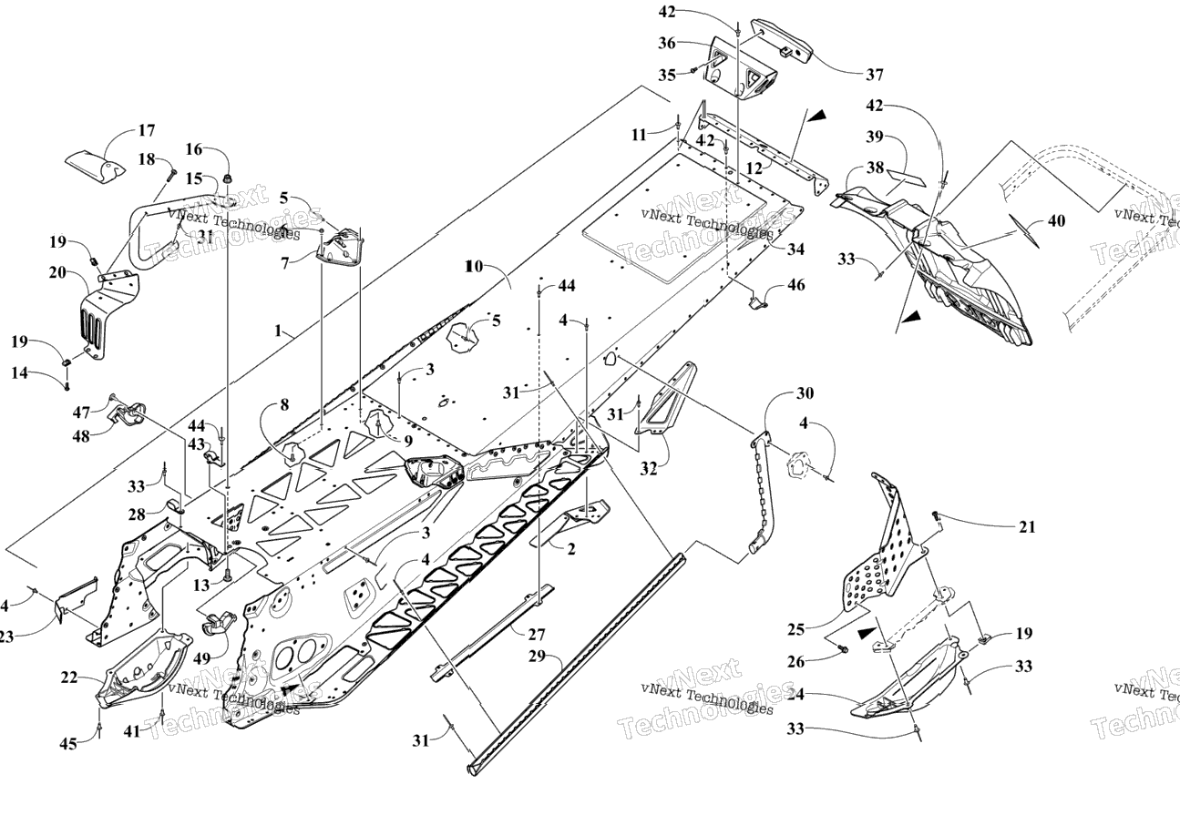 Tunnel And Snowflap Assembly