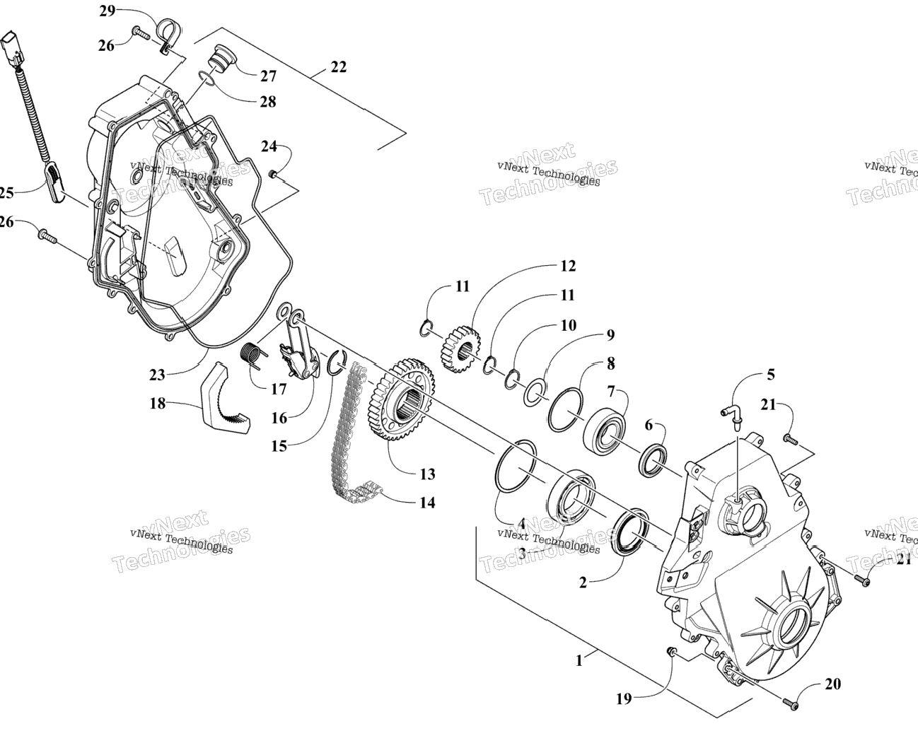 Chain Case Assembly